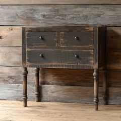Old World 3 Drawer Accent Console