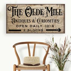 Olde Mill Canvas Wall Sign