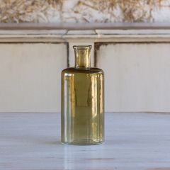 Olive Tinted Glass Apothecary Bottle