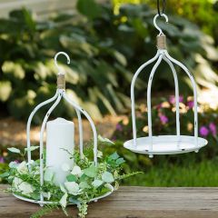 Open Frame Hanging Candle Tray Set of 2