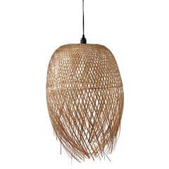 Open Weave Bamboo Pendant Light