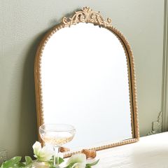 Ornate Arched Framed Accent Mirror