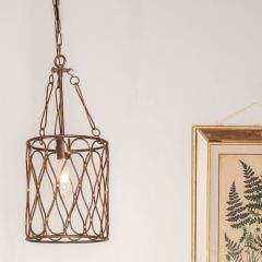 Ornate Metal Pendant Light