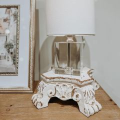 Ornate Pedestal Lamp Riser