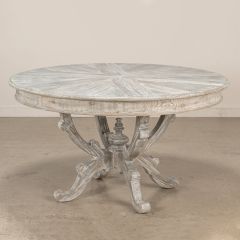Ornate Pedestal Round Dining Table