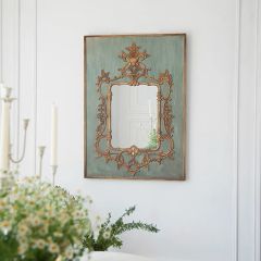 Ornate Wood Vintage Mirror
