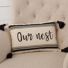 Our Nest Pillow With Tassel Corners