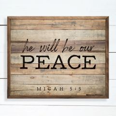 Our Peace Scripture Wall Art