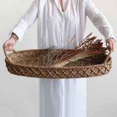 Oval Seagrass Basket Tray