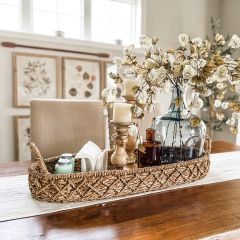 Oval Seagrass Basket Tray