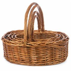 Oval Willow Nesting Basket Set of 4