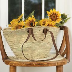 Oversized Double Handled Straw Tote