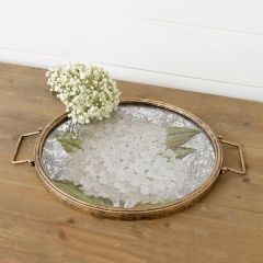 Painted Hydrangea Decorative Tray