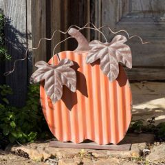 Painted Tin Pumpkin