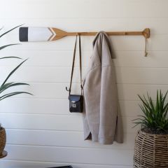 Painted Wooden Paddle Coat Rack