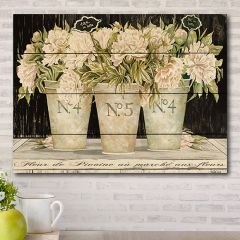 Pallet Style Floral Wall Art