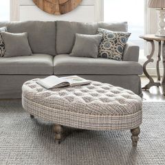 Paris Style Oval Ottoman