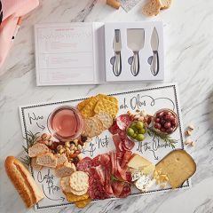 Party Time Gourmet Cheese Knives and Charcuterie Paper Set