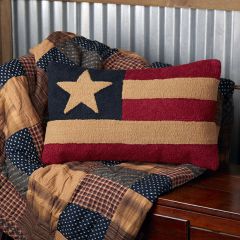 Patriotic Patch Rectangle Accent Pillow