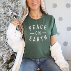 Peace On Earth Pine Tee