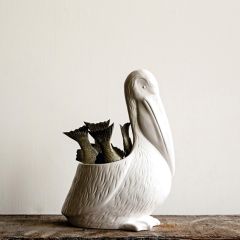 Pelican Shaped Ceramic Planter