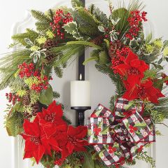 Pinecone And Red Berry Wreath