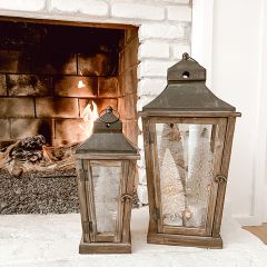 Pleasant Valley Candle Lantern Set of 2