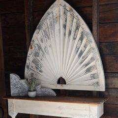 Pleated Tin Arched Wall Decor Relic