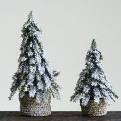 Potted Snowy Christmas Tree