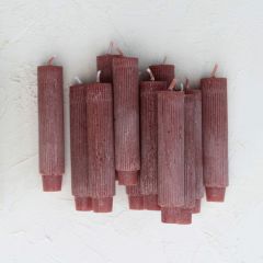Powder Finished Taper Candles Boxed Set of 12
