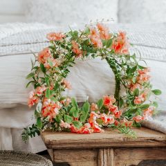 Pretty in Peach Decorative Wreath