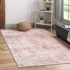 Pretty in Pink Patterned Area Rug