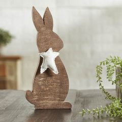Primitive Bunny With Star Tabletop Accent Set of 2