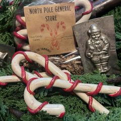 Primitive Clay Candy Canes Set of 3