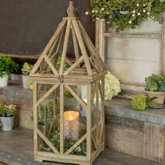 Primitive Farmhouse Cupola Candle Lantern