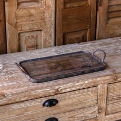 Primitive Farmhouse Handled Decorative Tray