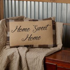 Primitive Farmhouse Home Sweet Home Accent Pillow