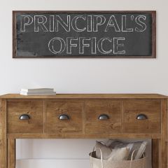 Principal's Canvas Wall Sign