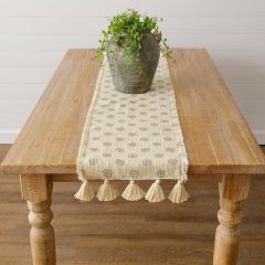 Printed Medallions Cotton Table Runner