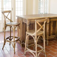 Provincial Cross Back Barstool