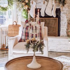 Provincial Iron Tabletop Candelabra