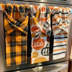 Pumpkin Boo Halloween Kitchen Towel Set of 3
