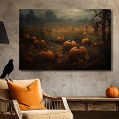 Pumpkin Patch Canvas Wall Art