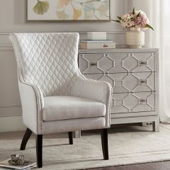 Quilted Back Modern Accent Chair