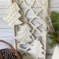 Quilted Fabric Tree Garland