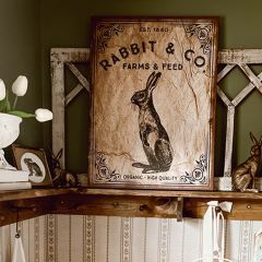Rabbit & Co Canvas Wall Sign