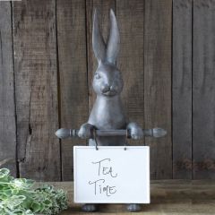 Rabbit With Ceramic Message Board