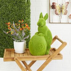 Rabbit With Egg Garden Sculpture