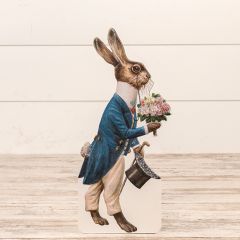 Rabbit With Flowers and Hat Dummy Board
