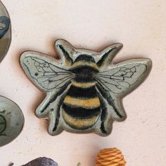Reactive Glaze Stoneware Bee Plate